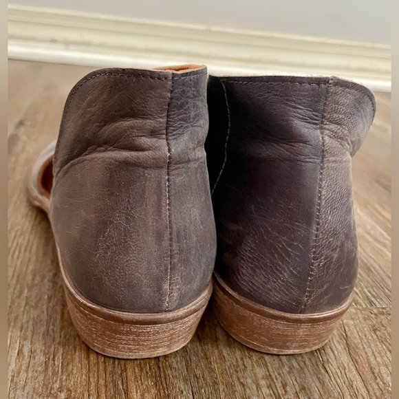 Free People Sandals Shoes Women’s US 7 Mont Blanc Leather Gray Brown Boho - Picture 7 of 15